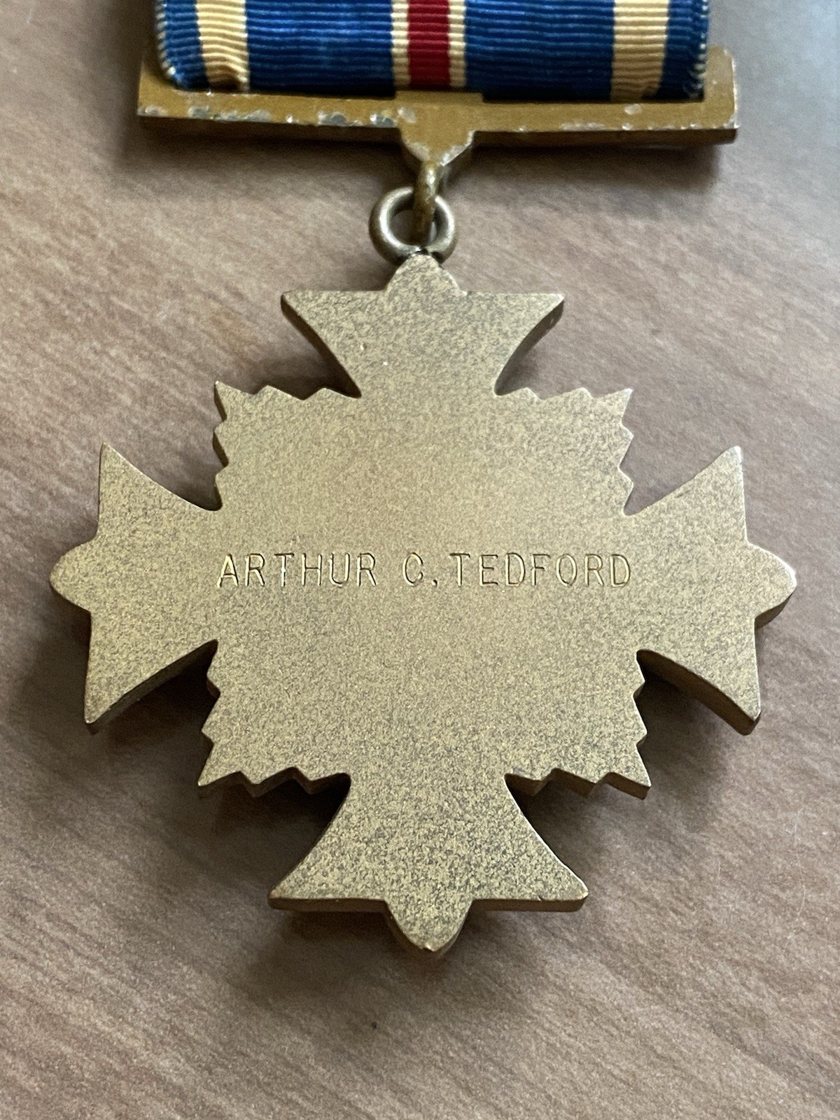 Distinguished Flying Cross - Named & Engraved to *Arthur C. Tedford*