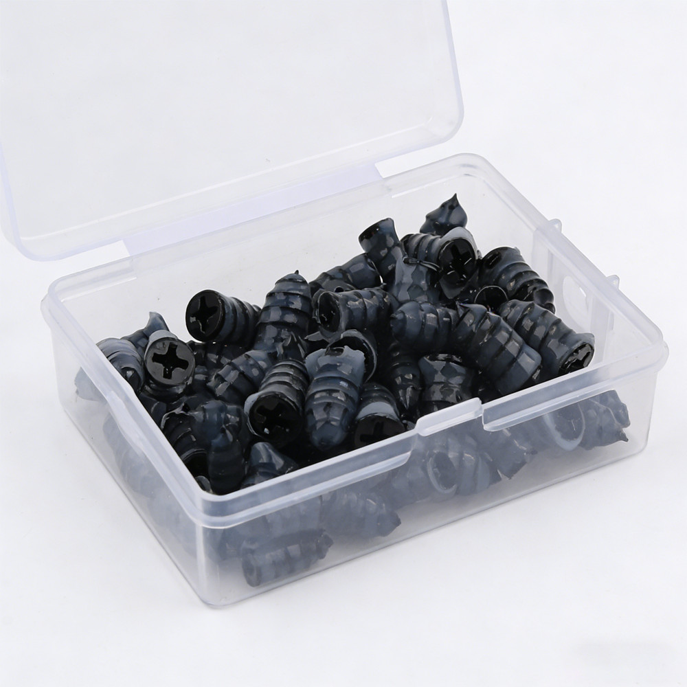 60X Tire Vacuum Repair Screw Rubber Nail Plug Car Tyre Puncture Repair Kit US~