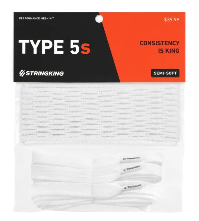 StringKing Type 5S Performance Lacrosse Mesh Kit-Simi Soft one Size