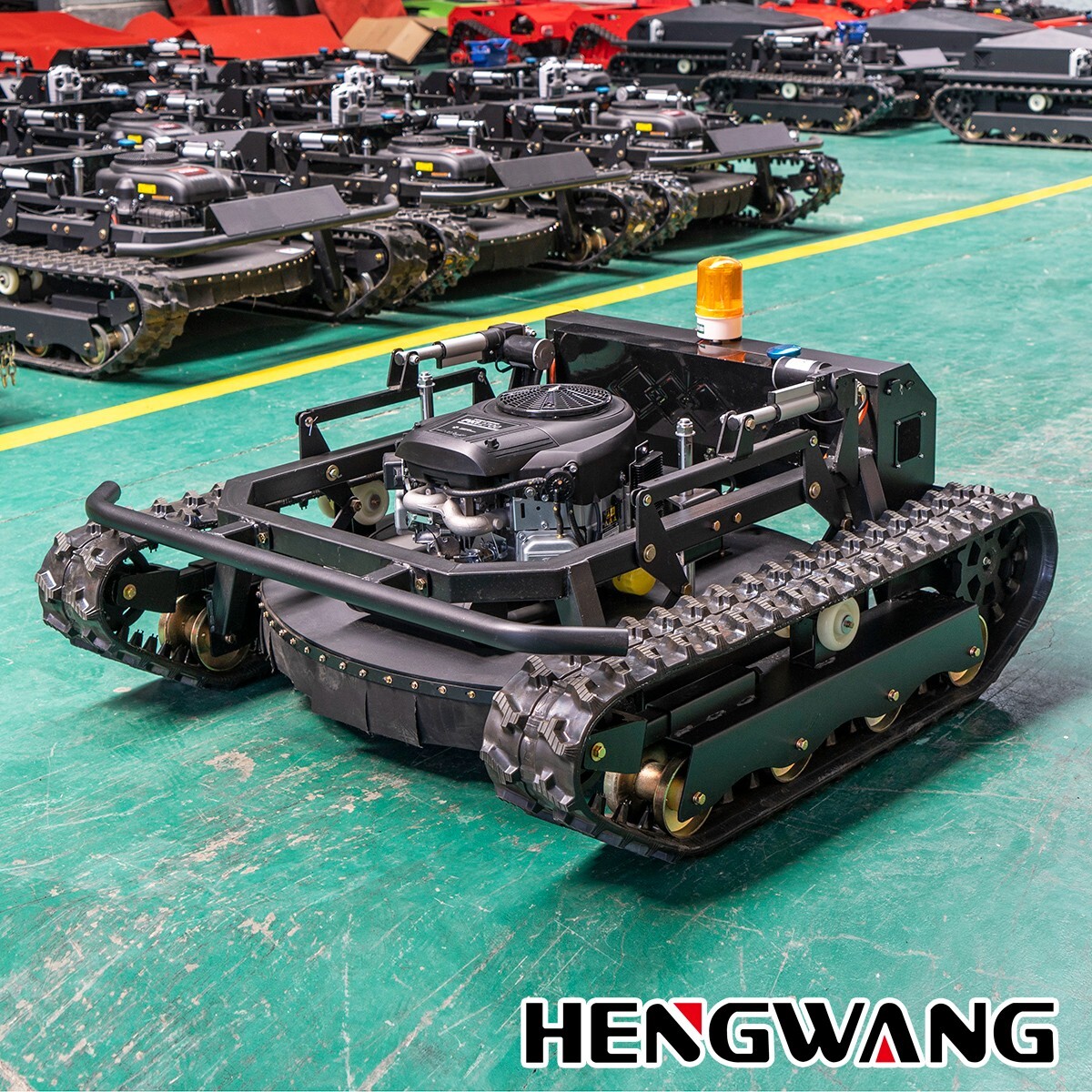 Multi-terrain 27HP Gasoline Remote Control Lawn Mower With 35.5in Cutting Width