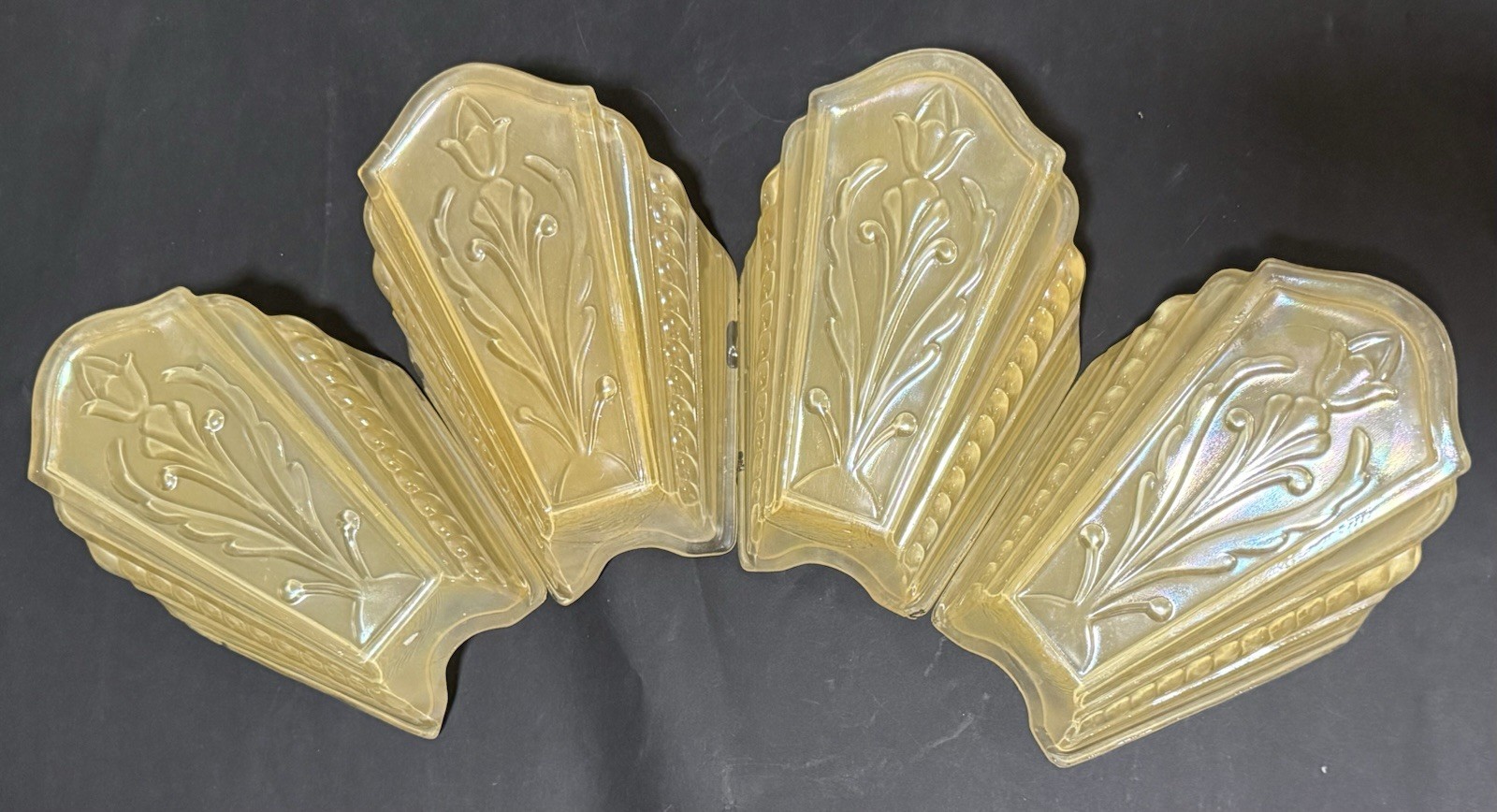 Art Deco Virden Berkely Slip Shades Total of 3 Available