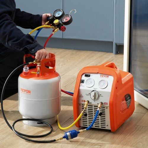 Refrigerant Recovery Reclaim 30lb Cylinder Tank with Floating Switch