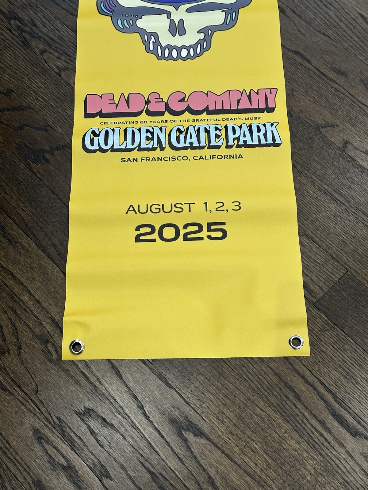 Dead & Co San Fran 2025 Concert Big Banner Memorabilia Grateful Dead 60 Years