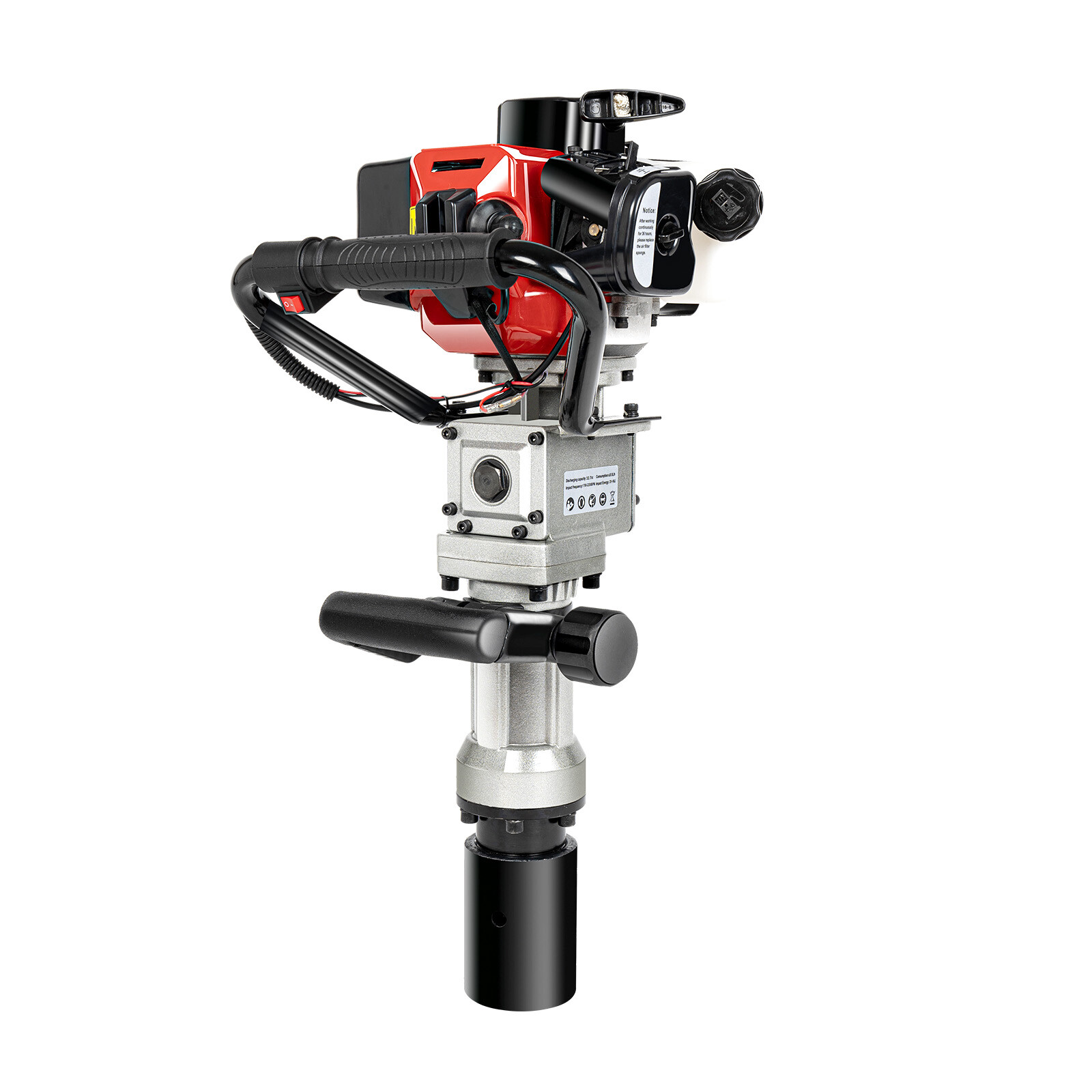 52CC/32.6CC T Post Driver 2 Stroke Motor Push Pile Gas-Powered Fence Jack Hammer