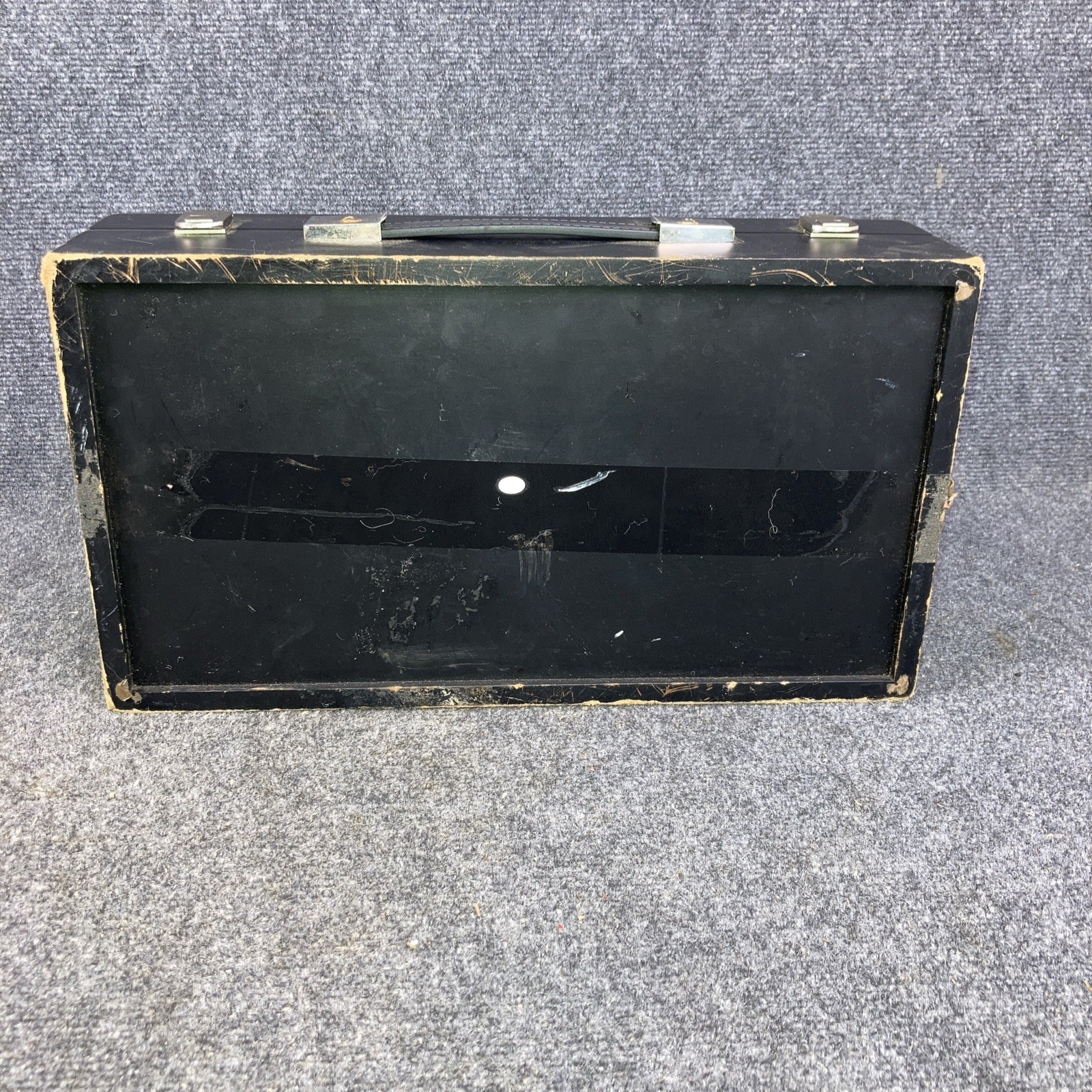 Vintage Casino Roulette Craps Blackjack Game Set in Wooden Case