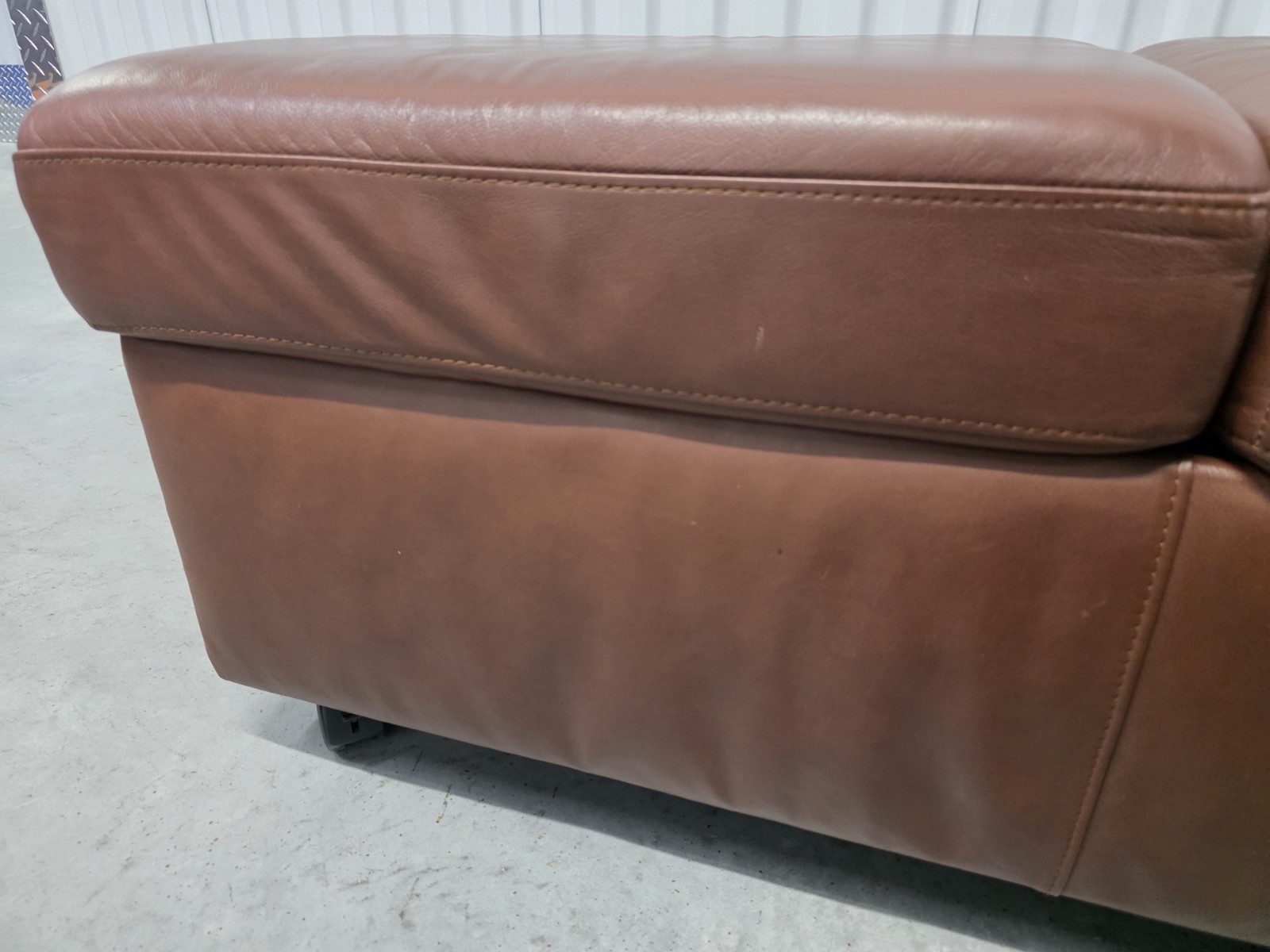 Ekornes Stressless Double Storage Paloma "New Tobacco" Leather Ottoman