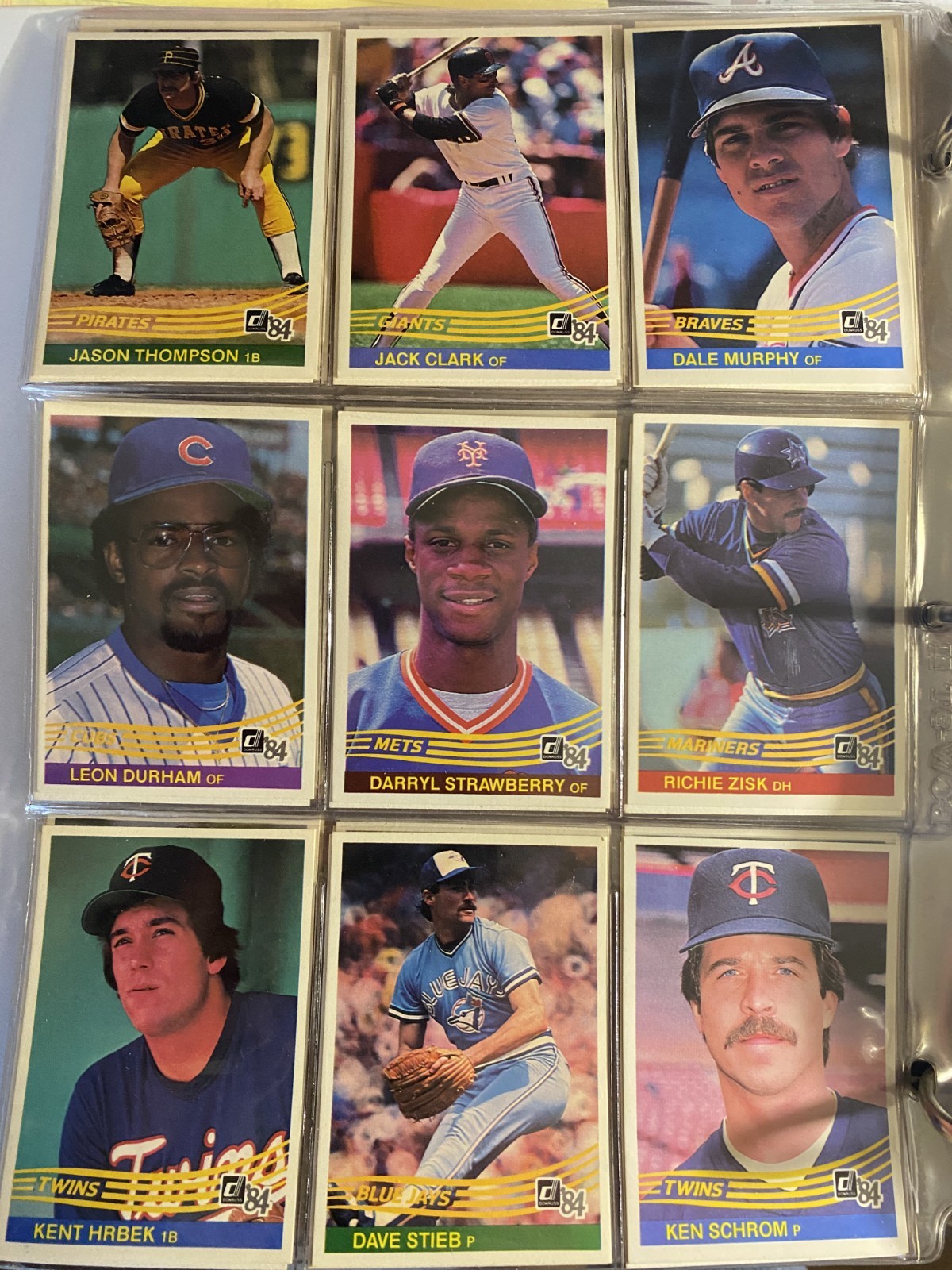 1984 donruss baseball complete set