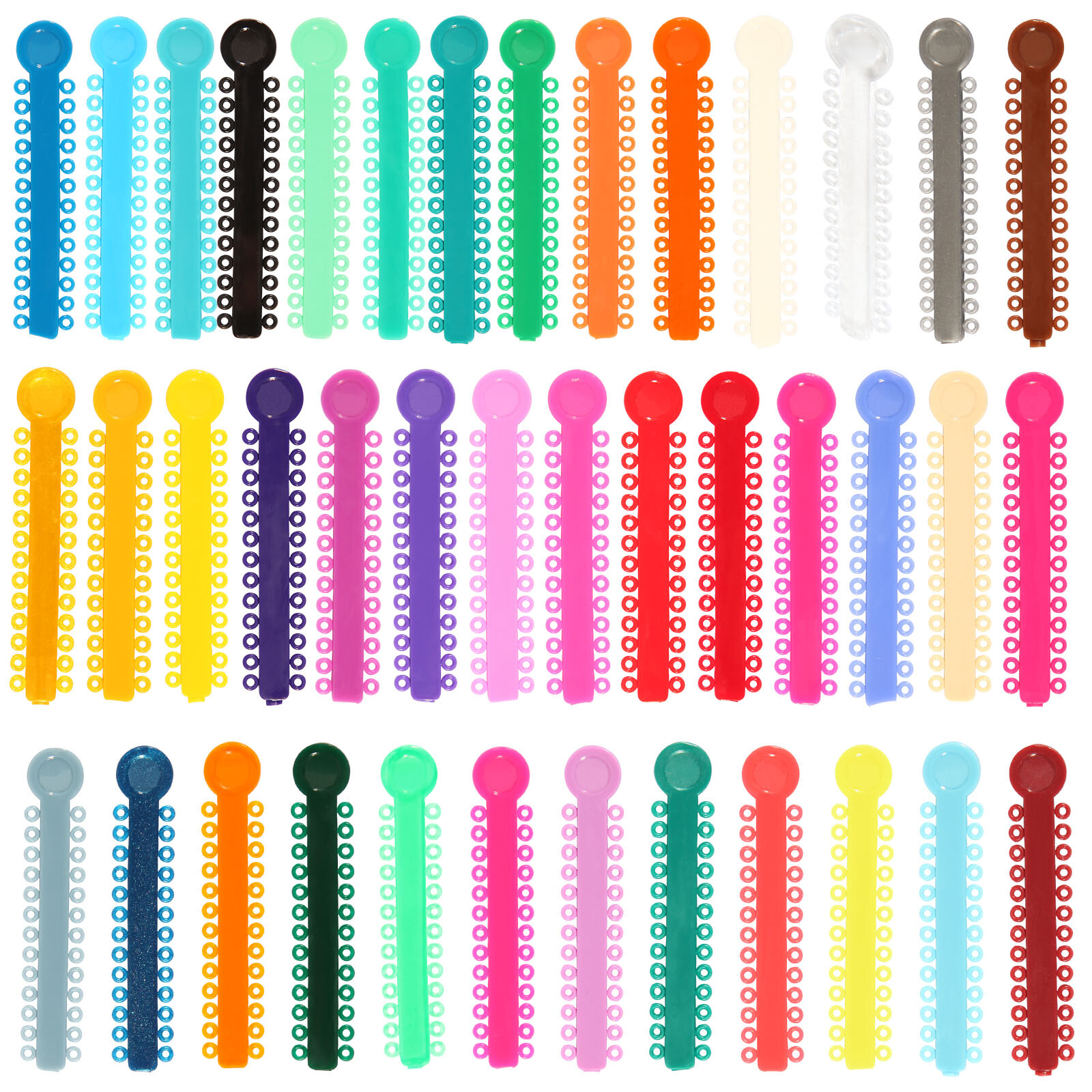 1040Pcs Dental Elastic Ligature Ties Rubber Power Bands for Orthodontic Braces