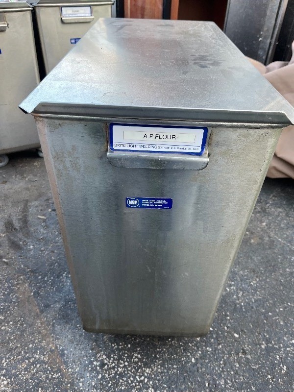 NSF Commercial Quality INGBIN-1CMPT1 S/S One Compartment Ingredient Bin