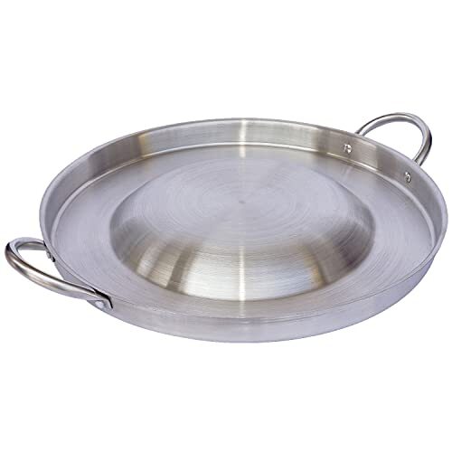 CHAMPS Stainless Steel Convex Comal Bola - Mexican Comal Frying Bowl - Cookin...