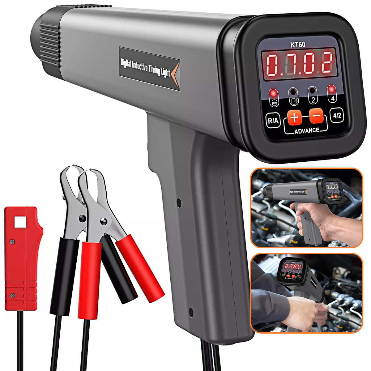 Engine Timing Light with Tachometer 12V for 2&4 Stroke Petrol Automotive