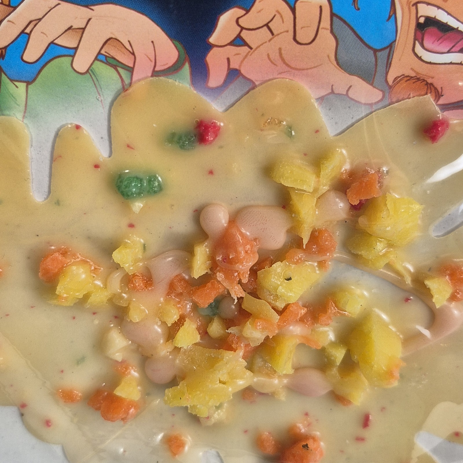 Large FAKE BARF vomit puke up chuck joke gag trick pile of throwup Peas Carrots