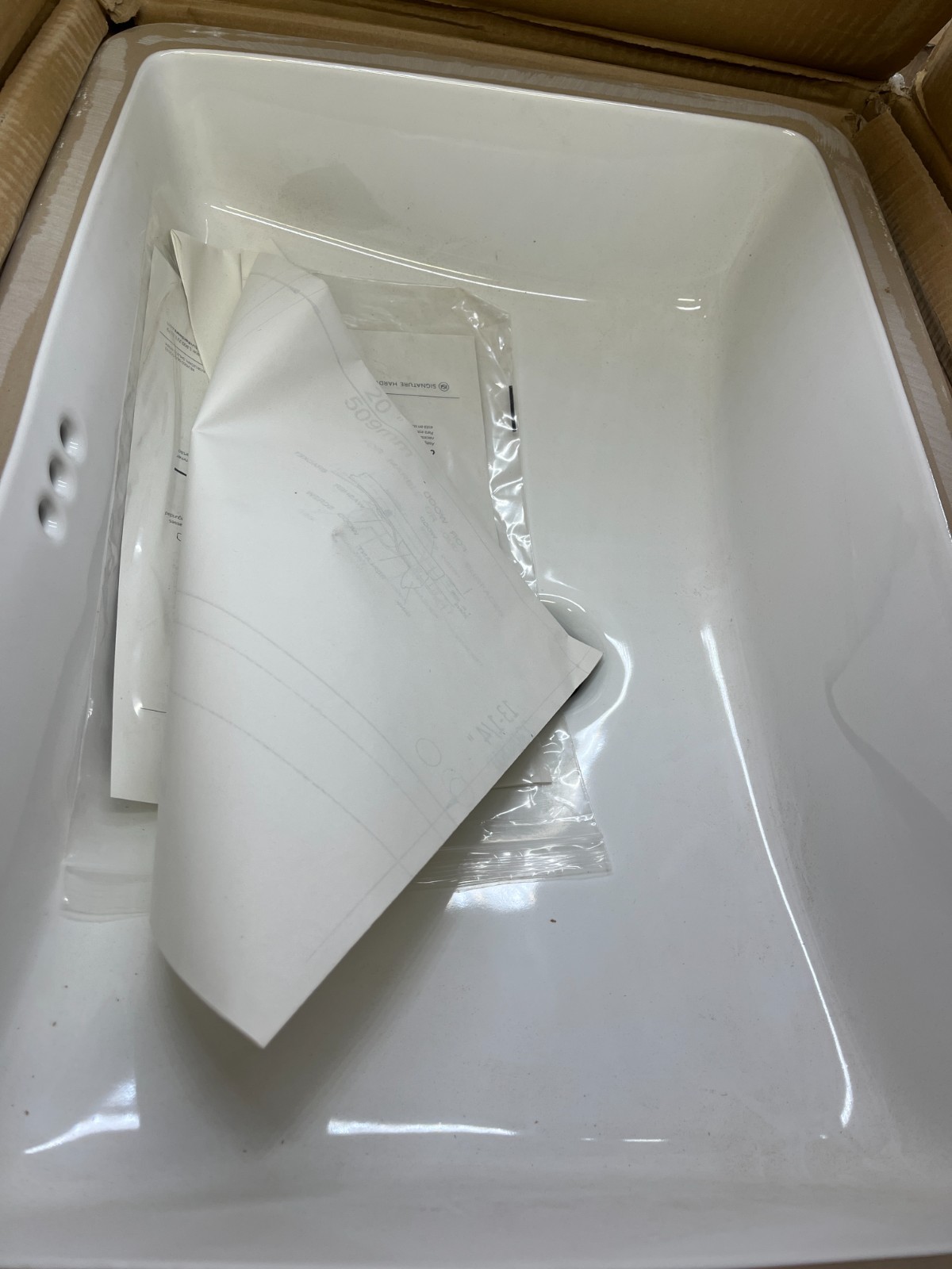 Signature Hardware 447962 Myers 23" White Undermount Bathroom Sink