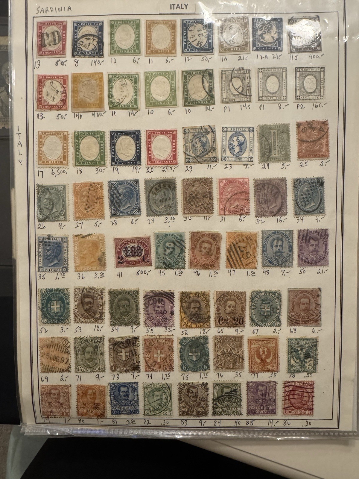 Italy Stamp Collection 2000+ Stamps Italy, Italian Themed, BV $10k+