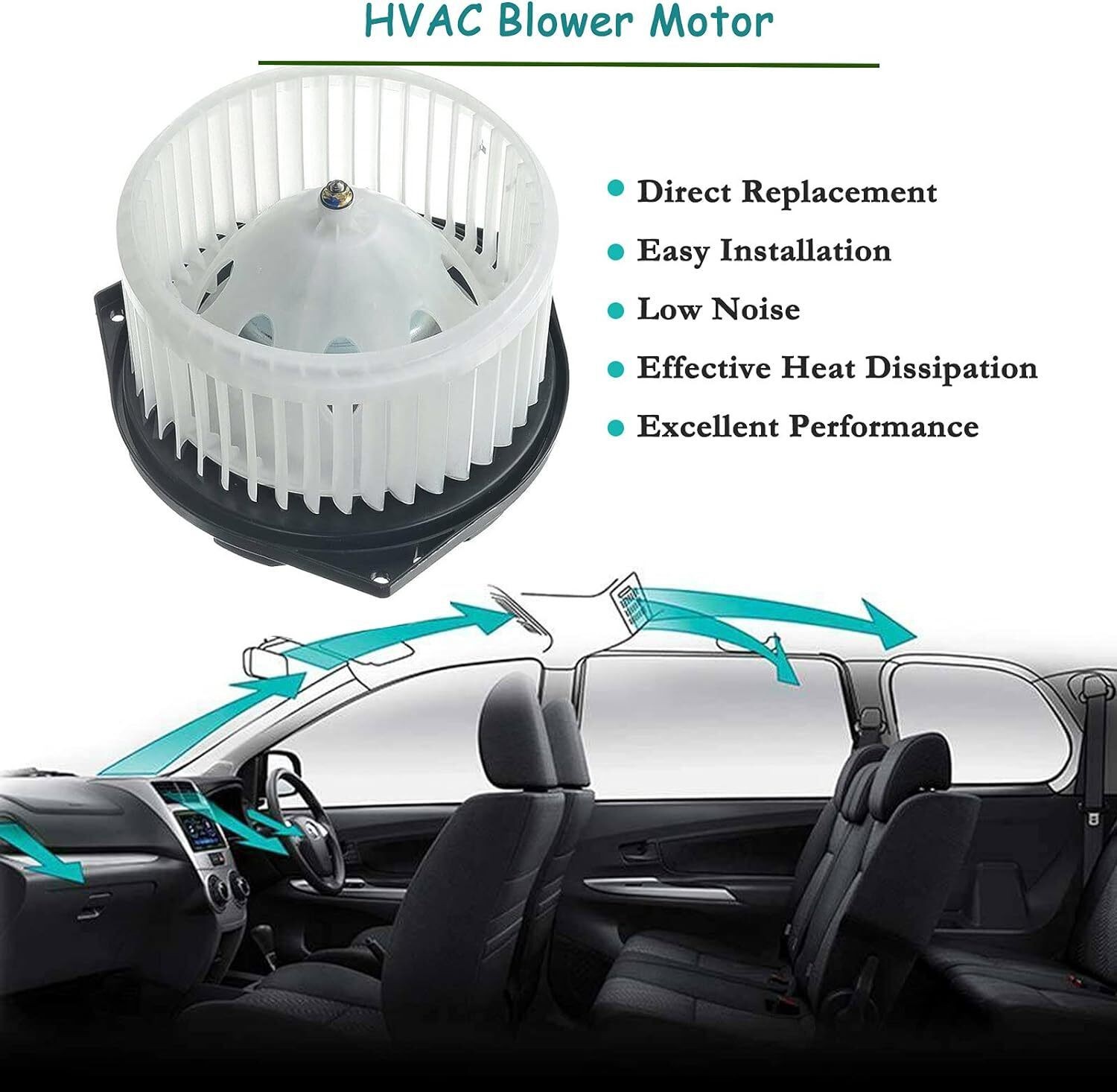 Fits For 2007-2014 Nissan Altima HVAC Heater Blower Motor with Fan Cage 700193