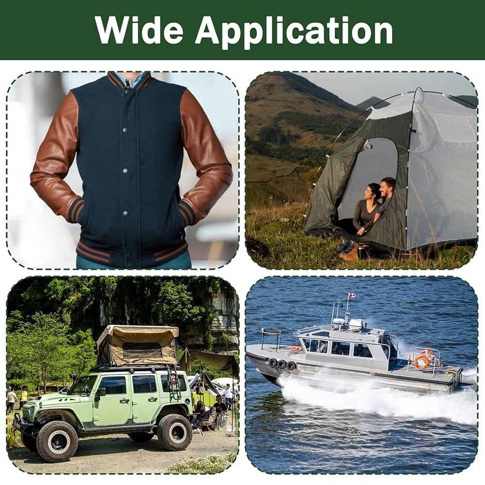 120pc Stainless Steel Fastener Snap Press Stud Cap BUTTON Marine Boat Canvas Set