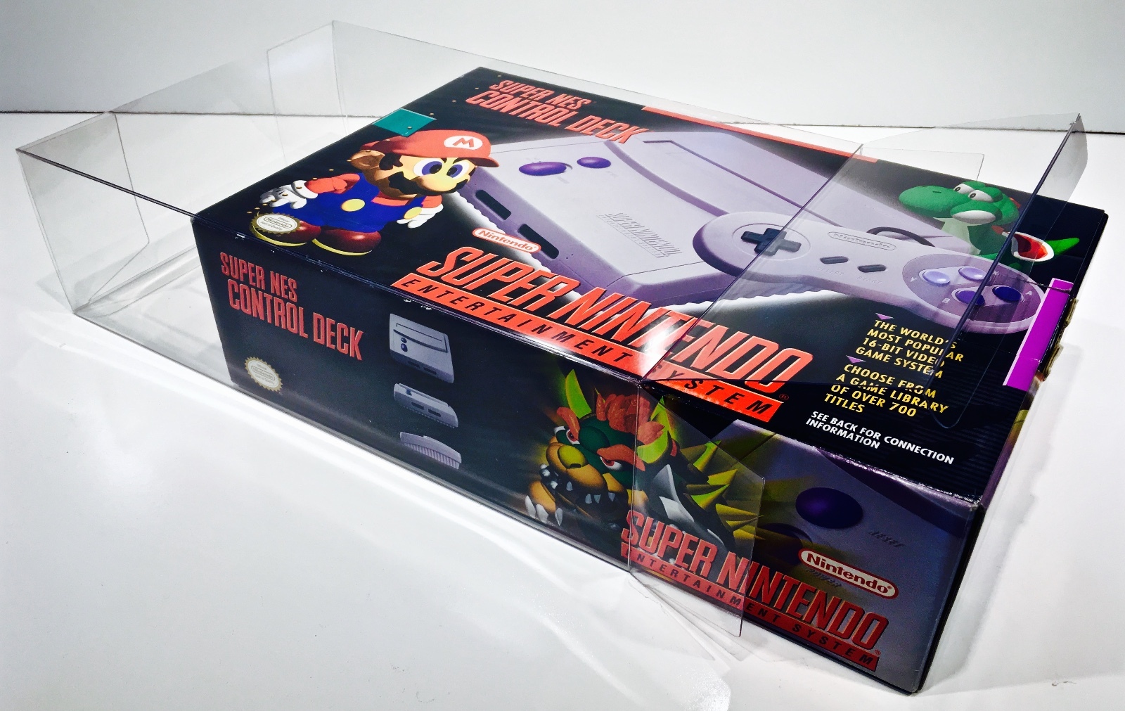 1 Console Box Protector For ORIGINAL SNES JR NOT CLASSIC! Super Nintendo