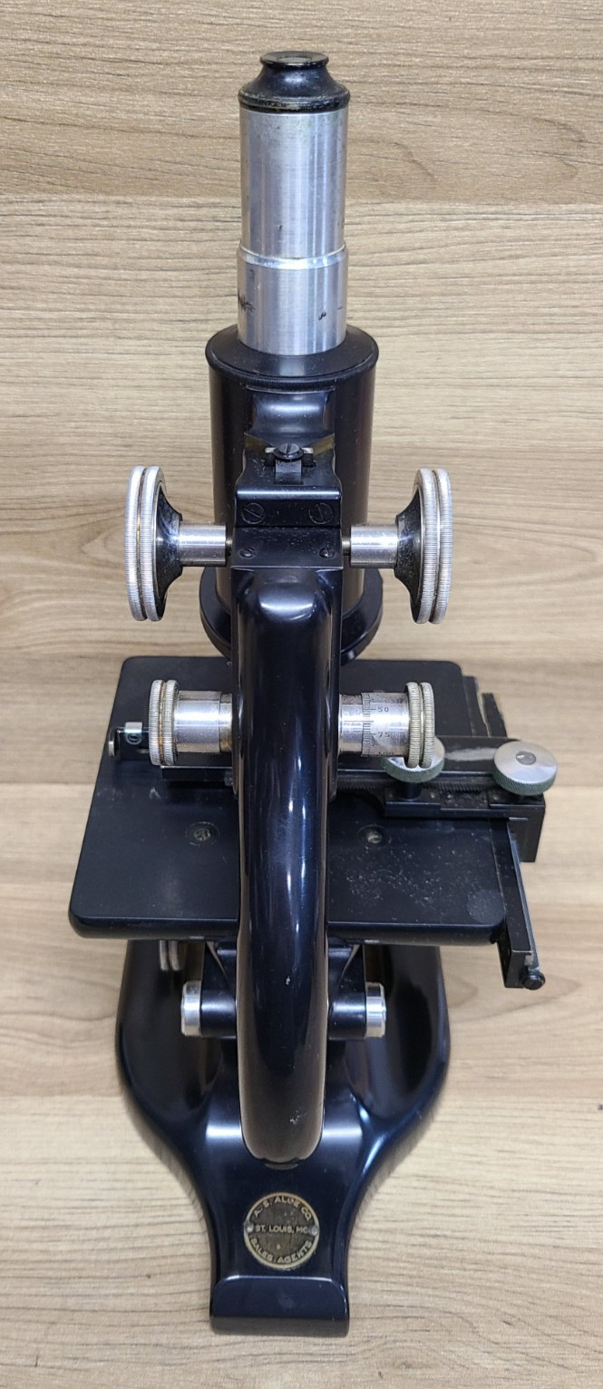 Vintage Spencer Buffalo USA Monocular Microscope Carl Zeiss Lens and Scopelite