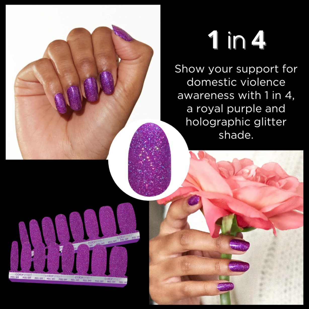 Color Street Nail Strips [A-K] ~GLITTER/SHIMMER~ HUGE Assortment of Colors!