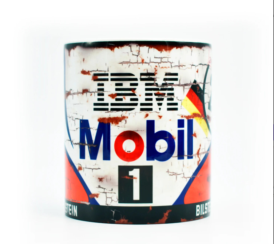 Porsche Mobil One IBM / Le Mans 911 GT1 Race Coffee Mug Cup / 996