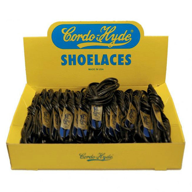 Cordo-Hyde Waxed Dress Shoe Laces Shoelaces - ALL SIZE - COLOR -1Pair