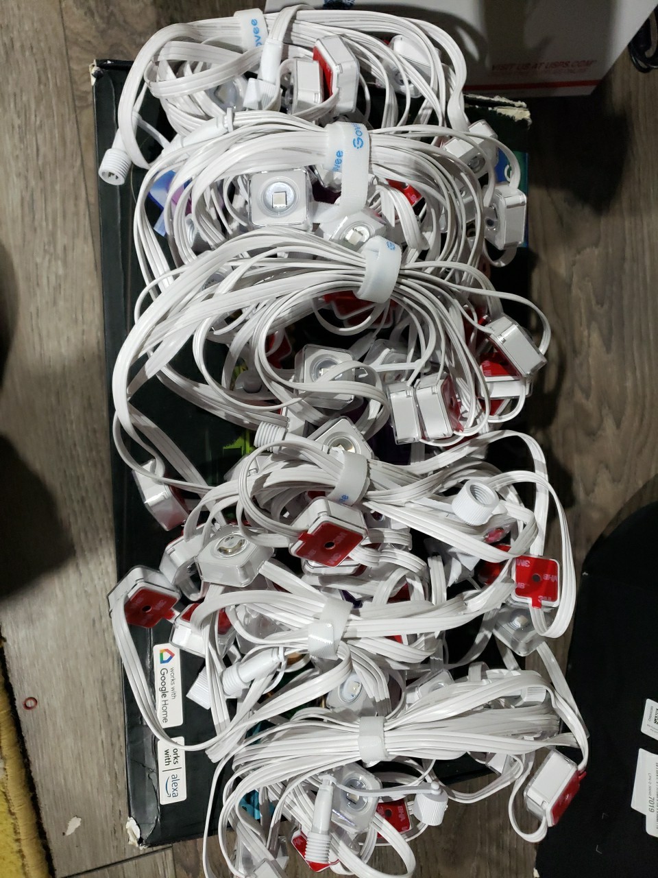 6 Pack Govee Permanent Outdoor Lights H705A H705B H705C Extra String 16Ft Strand