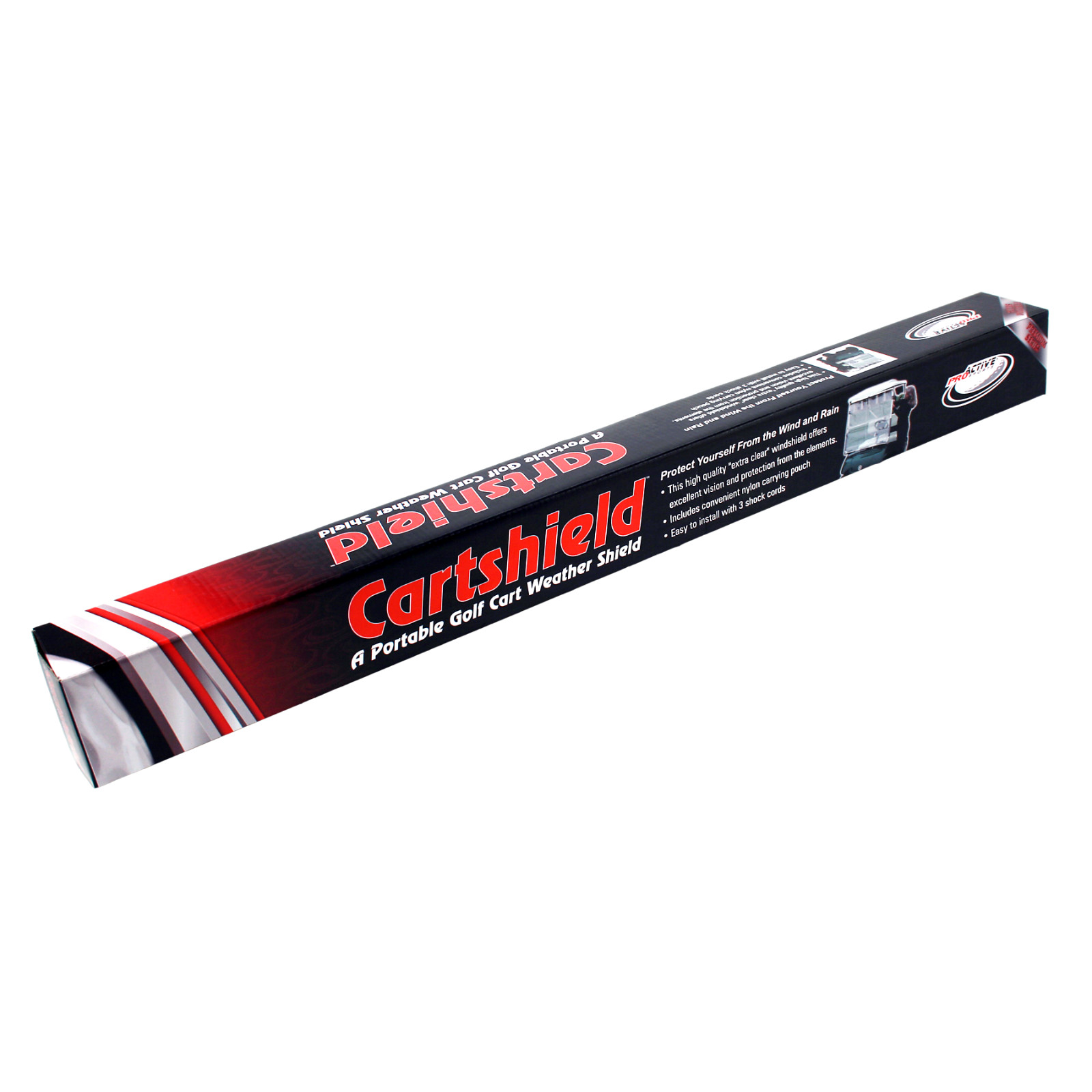CartShield Clear Portable & Foldable Universal Golf Cart Windshield for Rain