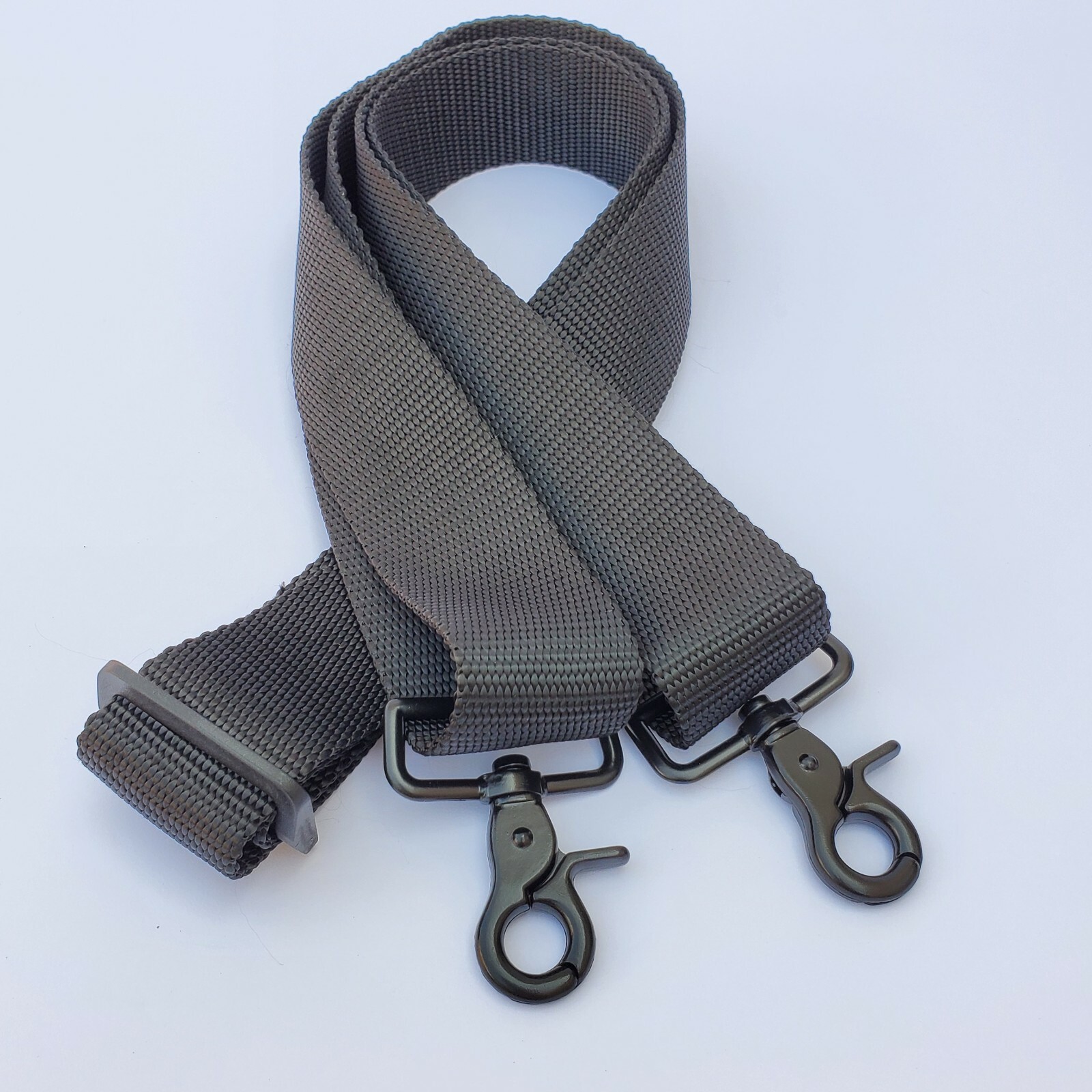 1.5" Wide 2-point Metal Snaps BLACK Sling for Rifle/Airsoft with Free Carabiner!
