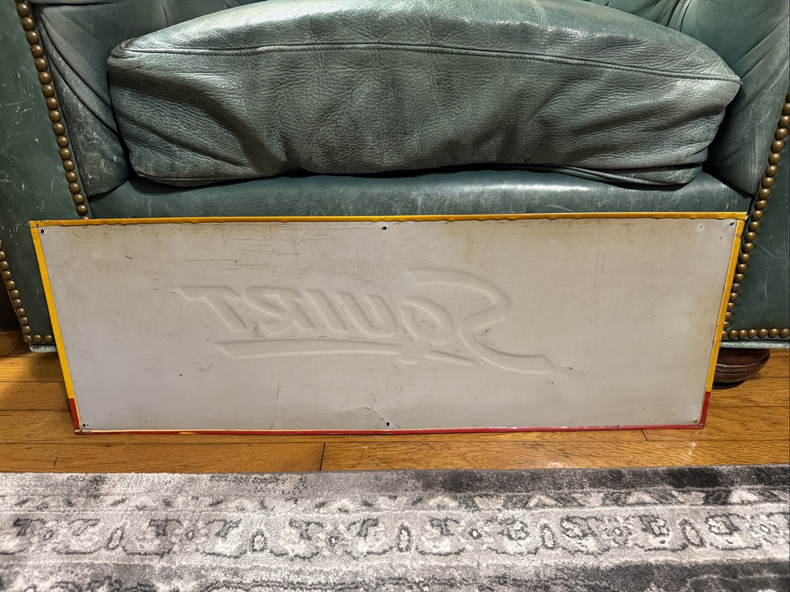 Original 1951 Squirt Soda Advertising Sign