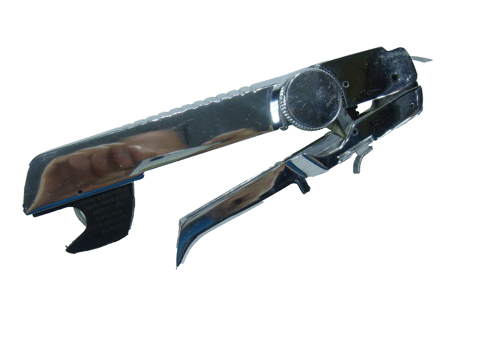 Vintage Dymo M-5 Chrome Tapewriter Label Maker Embossing Tool Extra Tape In Box