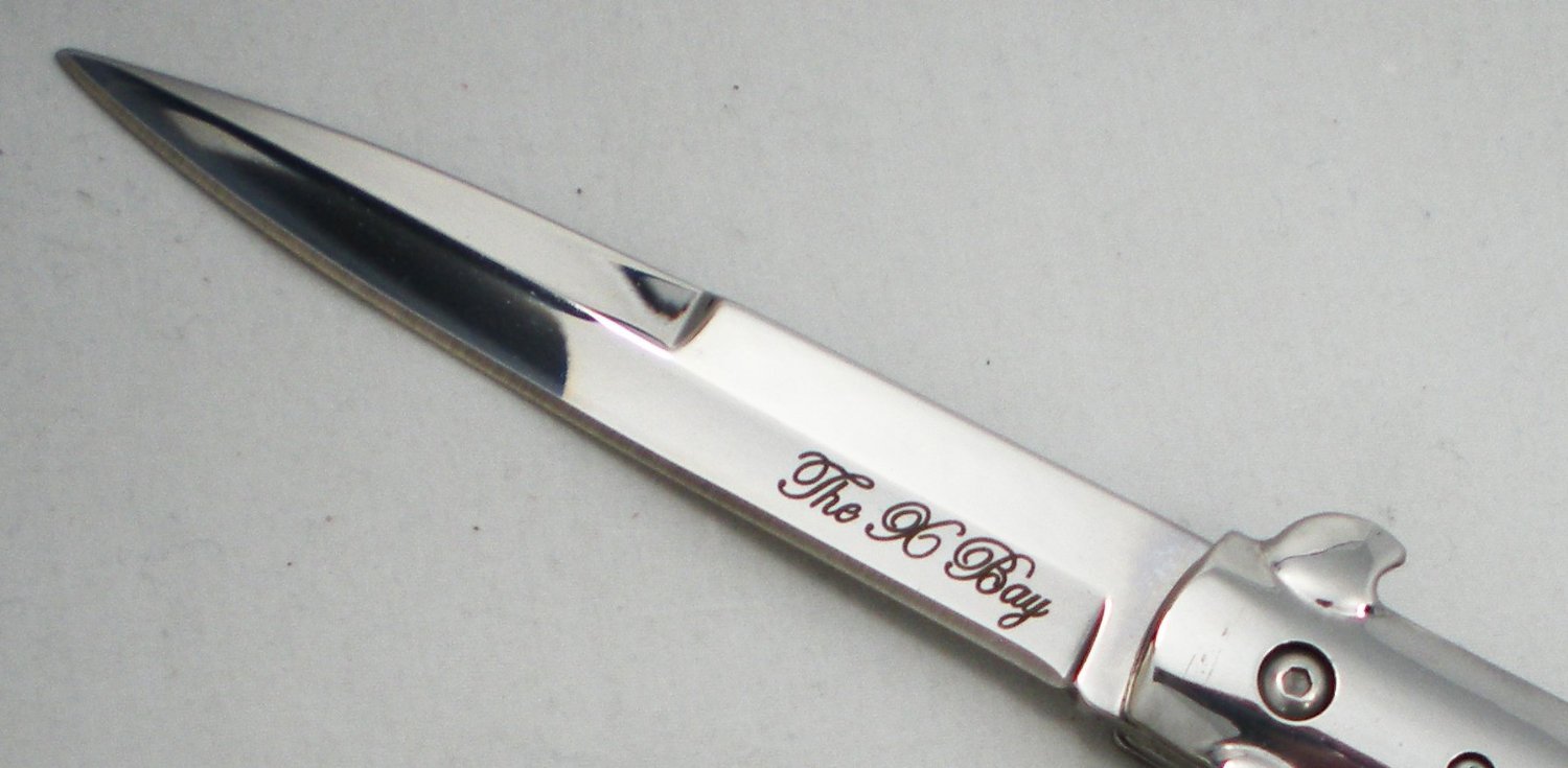 9" Pearl Handle Blade Michael Corleone Godfather Pocket Knife SPRING Assisted