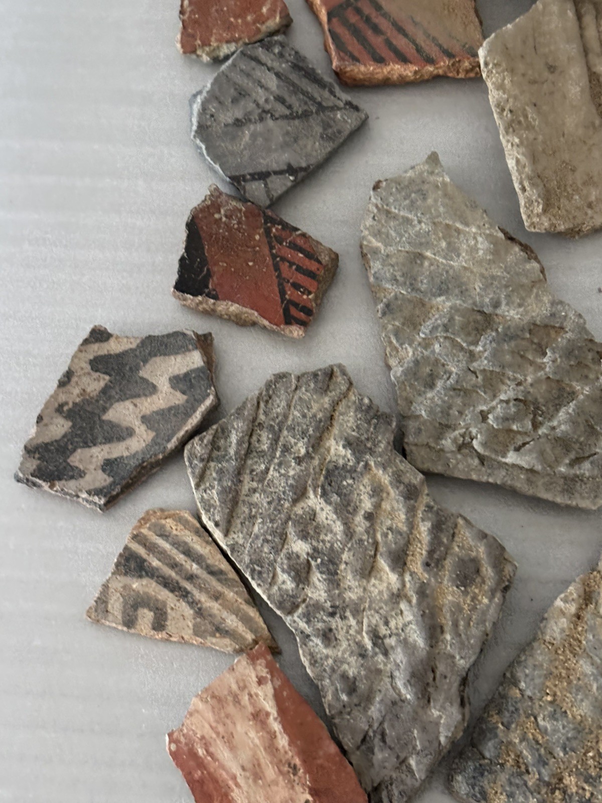 Ancient Anasazi Native American Pottery Shards 1” - 4” Arizona L6-E FREE SHIP