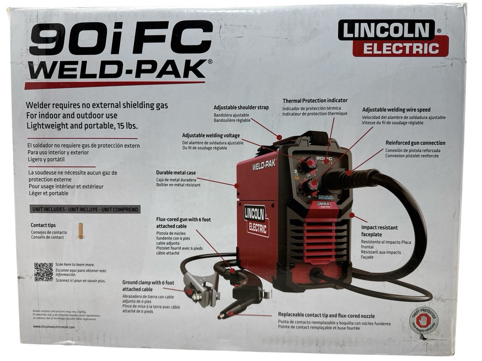 Lincoln Electric 90i FC WELD-PAK Flux-Cored Wire Feed Welder K5255-1 (OB)