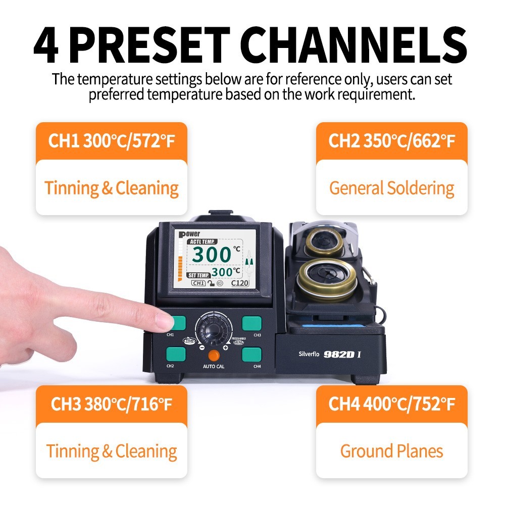 982D-III Hot Tweezers Soldering Station Digital C210/245 Soldering Iron kit