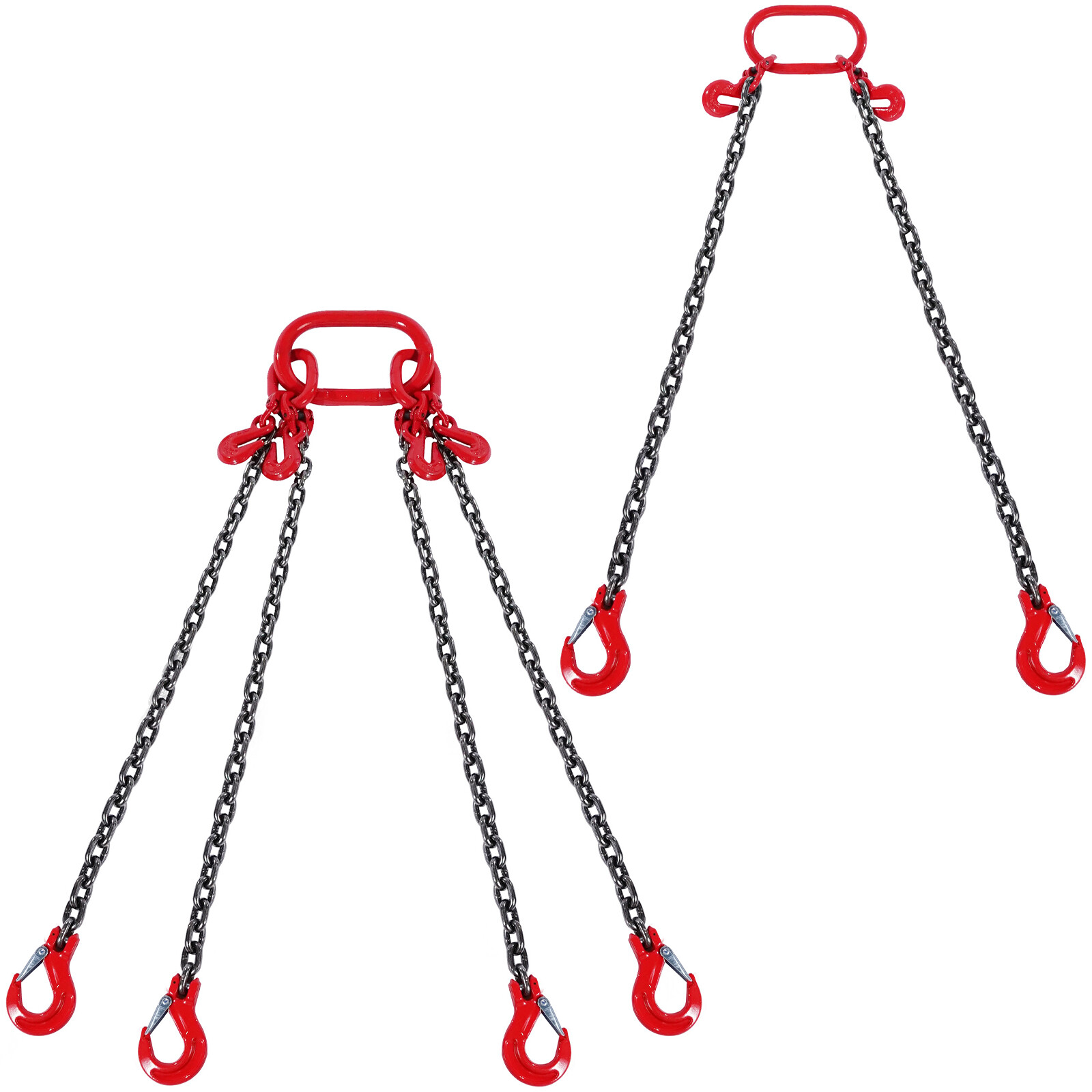 VEVOR Chain Sling 5/16",3/8",1/4" G80 Lifting Chain 5',10' w/ Grab Hooks