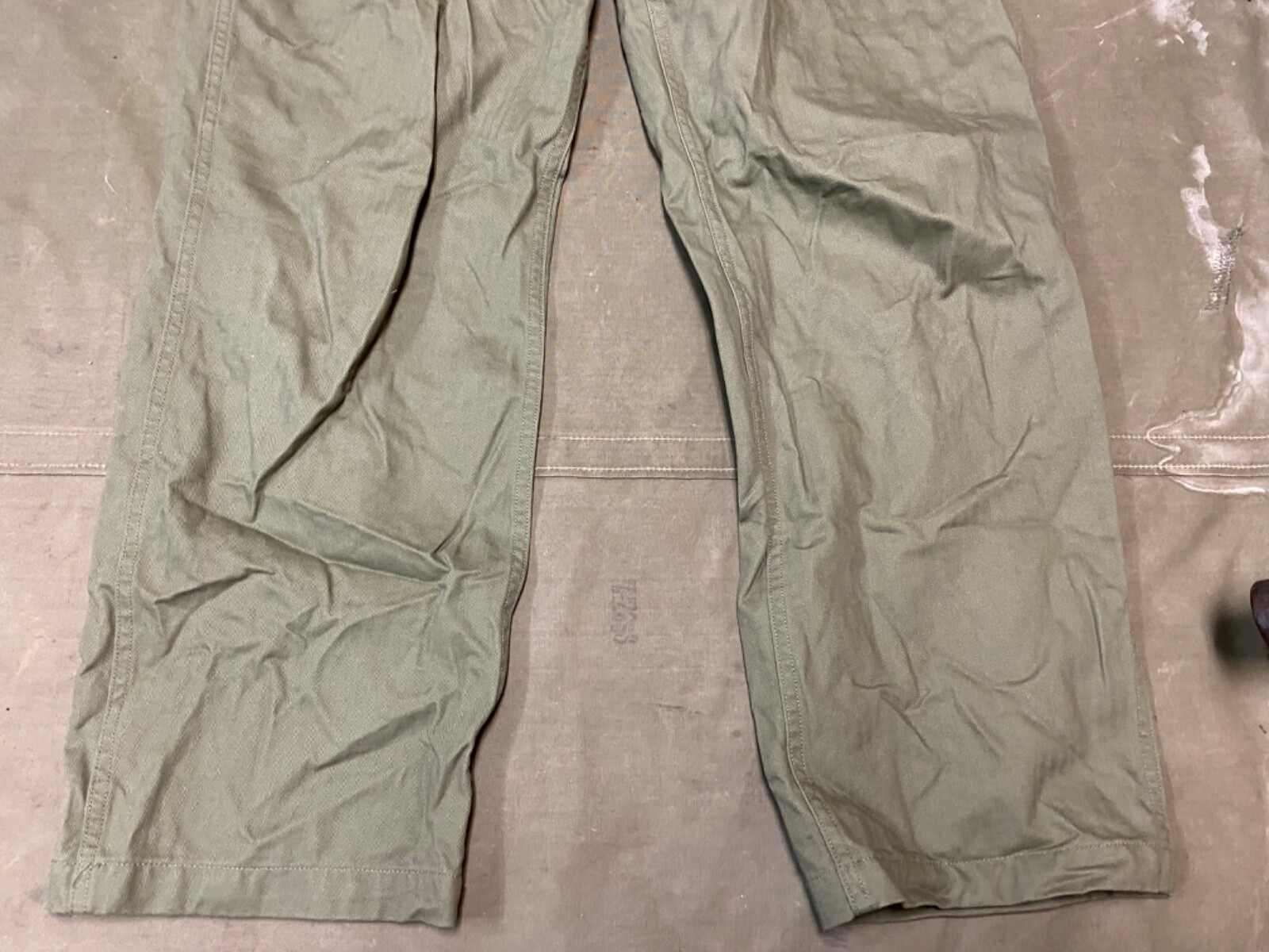 WWII US USMC MARINE P1941 P41 COMBAT FIELD HBT TROUSERS-SIZE MEDIUM 34 WAIST