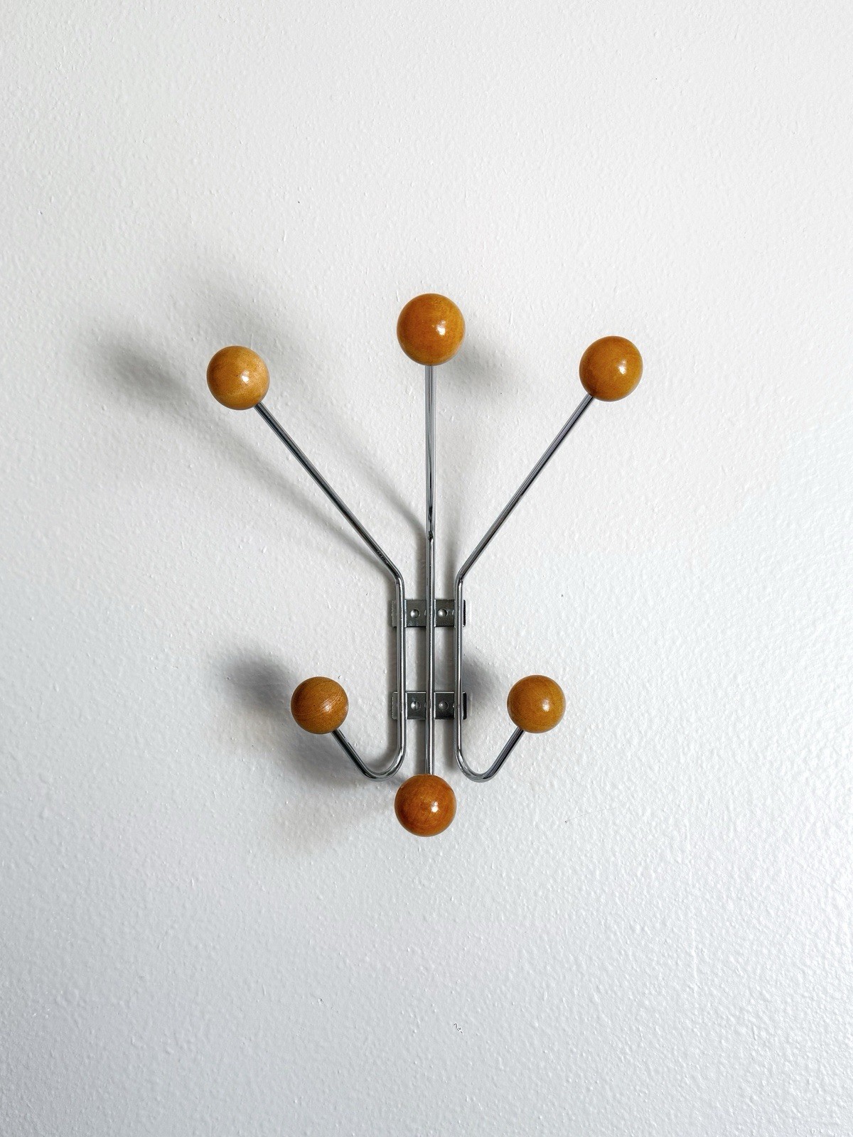 Mid Century Hooks Coat Rack Entryway Organizer Modern Minimalist Wall Art Decor