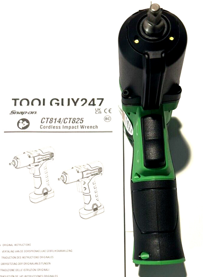 SNAP ON TOOLS NEW Lithium Ion CT825 G DB 14.4V 1/4" Dr Brushless Impact Wrench