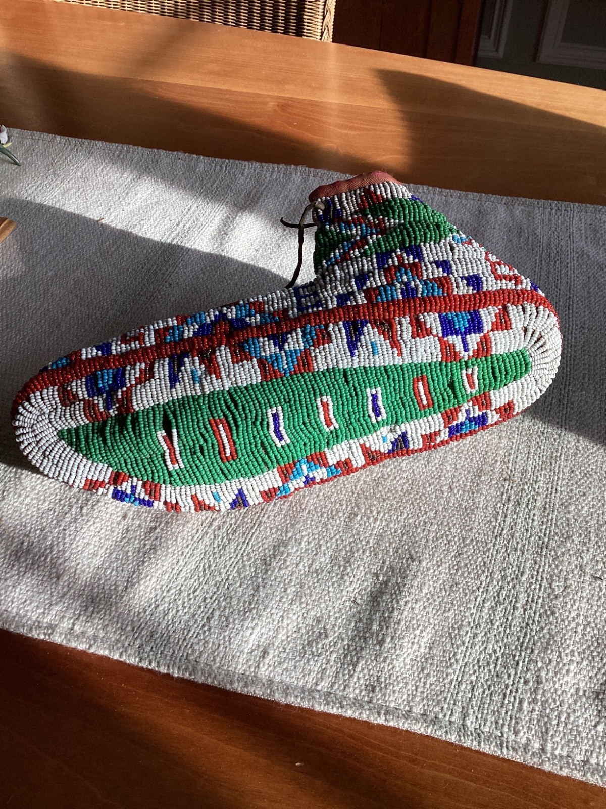 c1910 Native American Sioux Ceremonial Moccasins great colors & condition