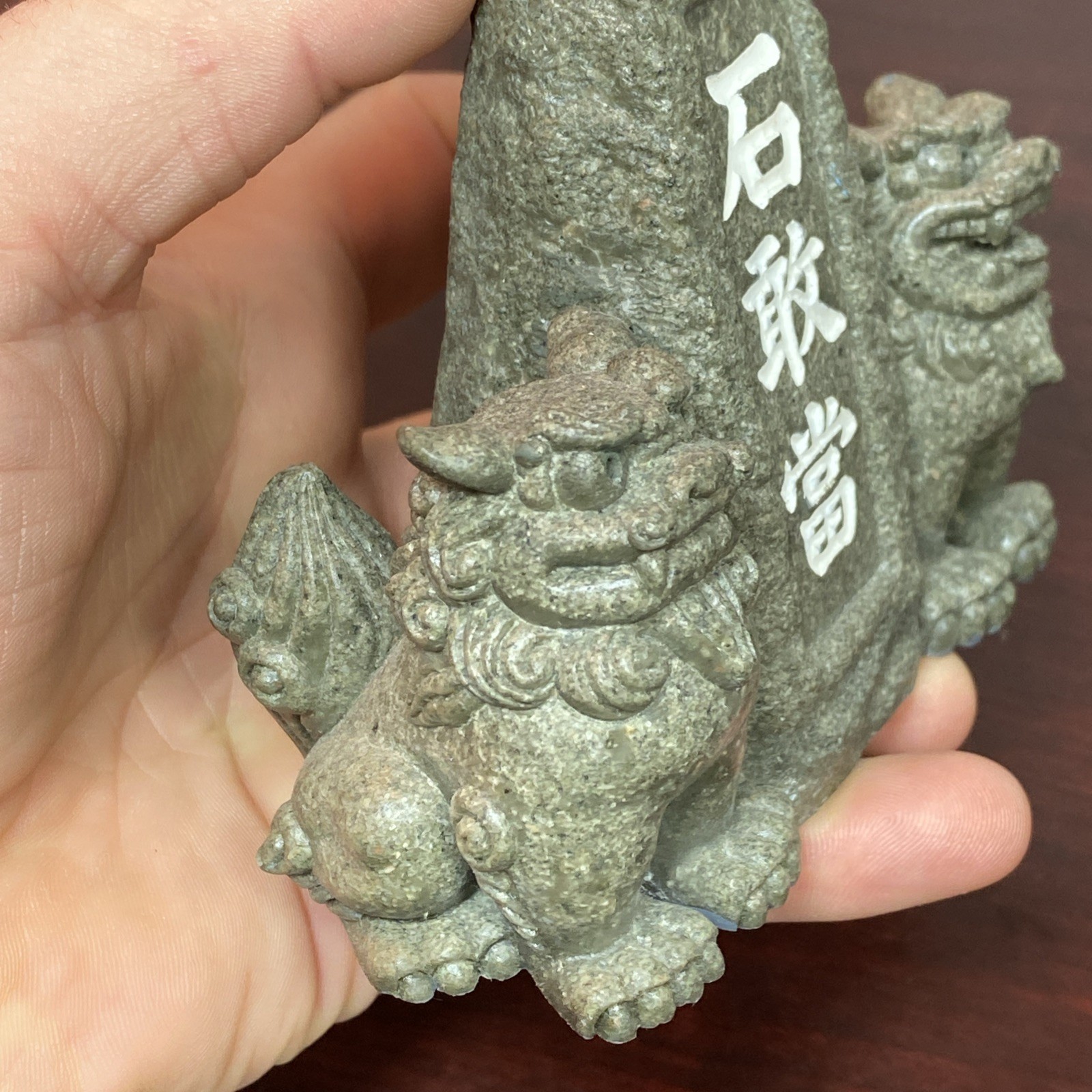 Shisa Ishiganto Lion Dog Statue Traditional Amulet Figure Mini Okinawa Japan