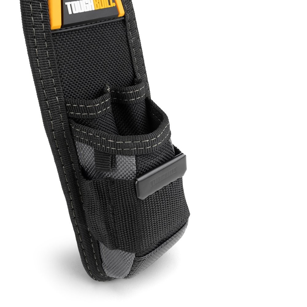 Toughbuilt TB-30 Black 6-Pockets Utility Pouch with Steel Belt Clip