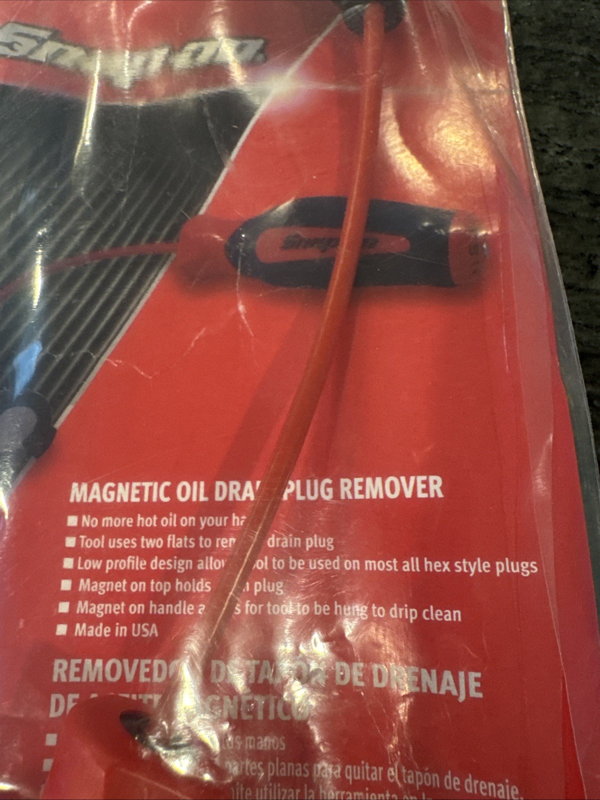 Snap-on odp12r magnetic oil drain plug remover new in sealed package