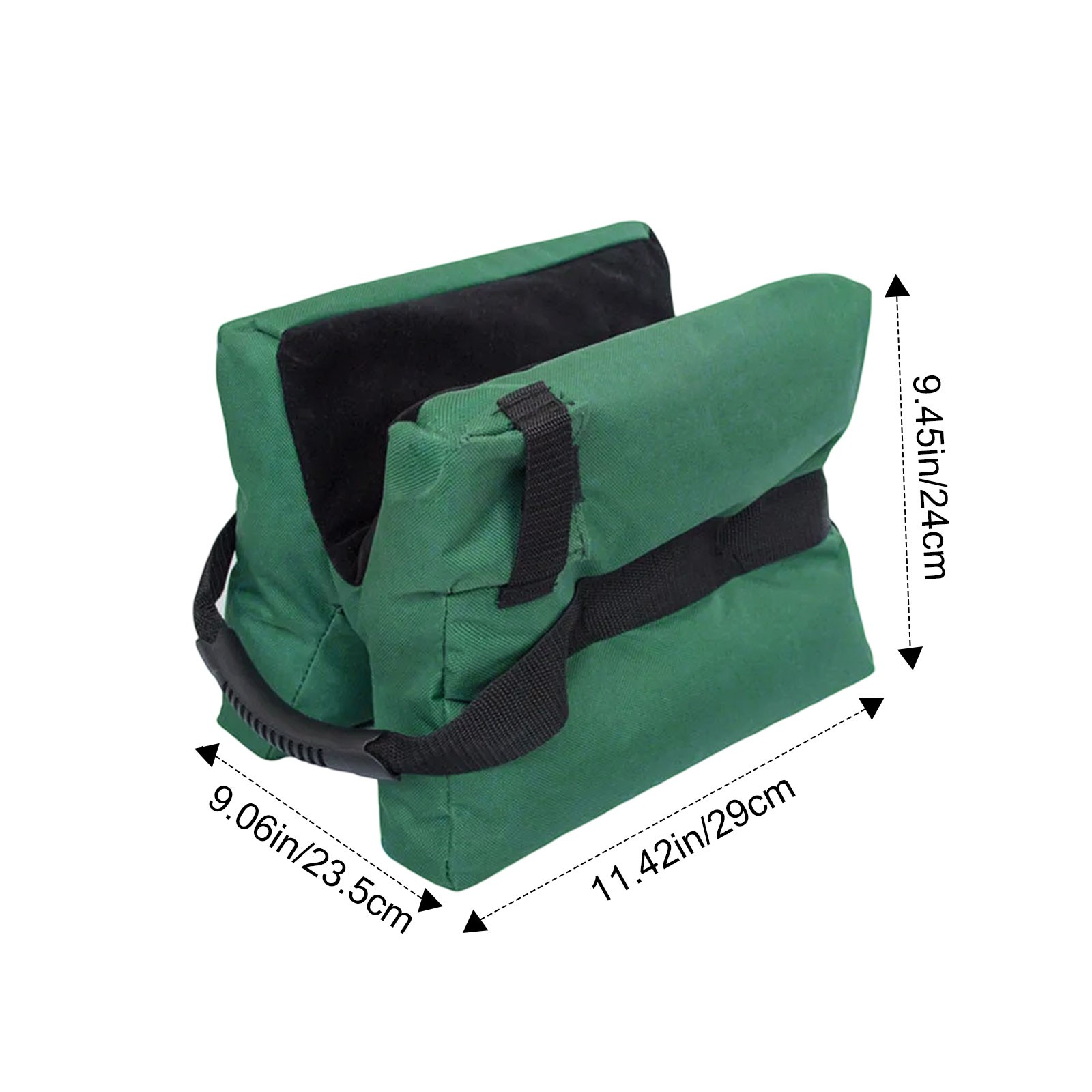 Shooting Range Sand Bag Set Rifle Gun Bench Rest Stand Front Rear Bag /Gun Sock