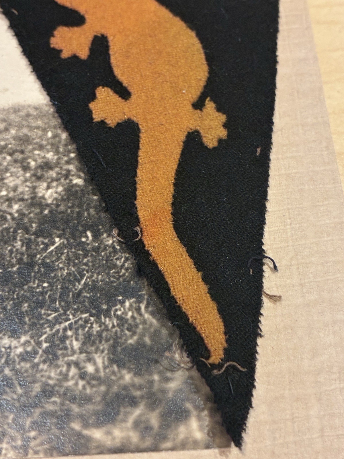 RARE WW1 US ARMY AEF 40th ENGINEERS (CAMOUFLAGE) UNIT,PATCH AND SET COLLAR DISC