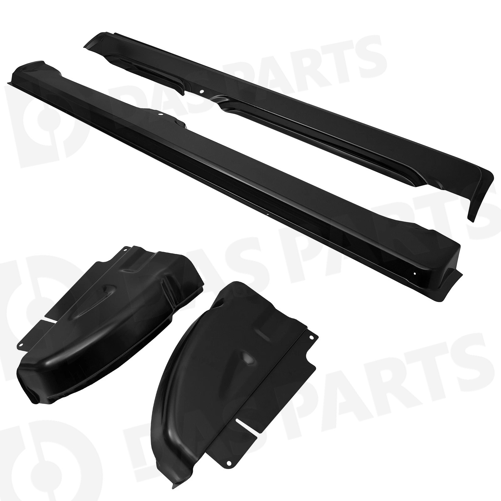 Pair Rocker Panels & Cab Corners For 2002-2008 Dodge Ram Quad Cab 1500 2500 3500