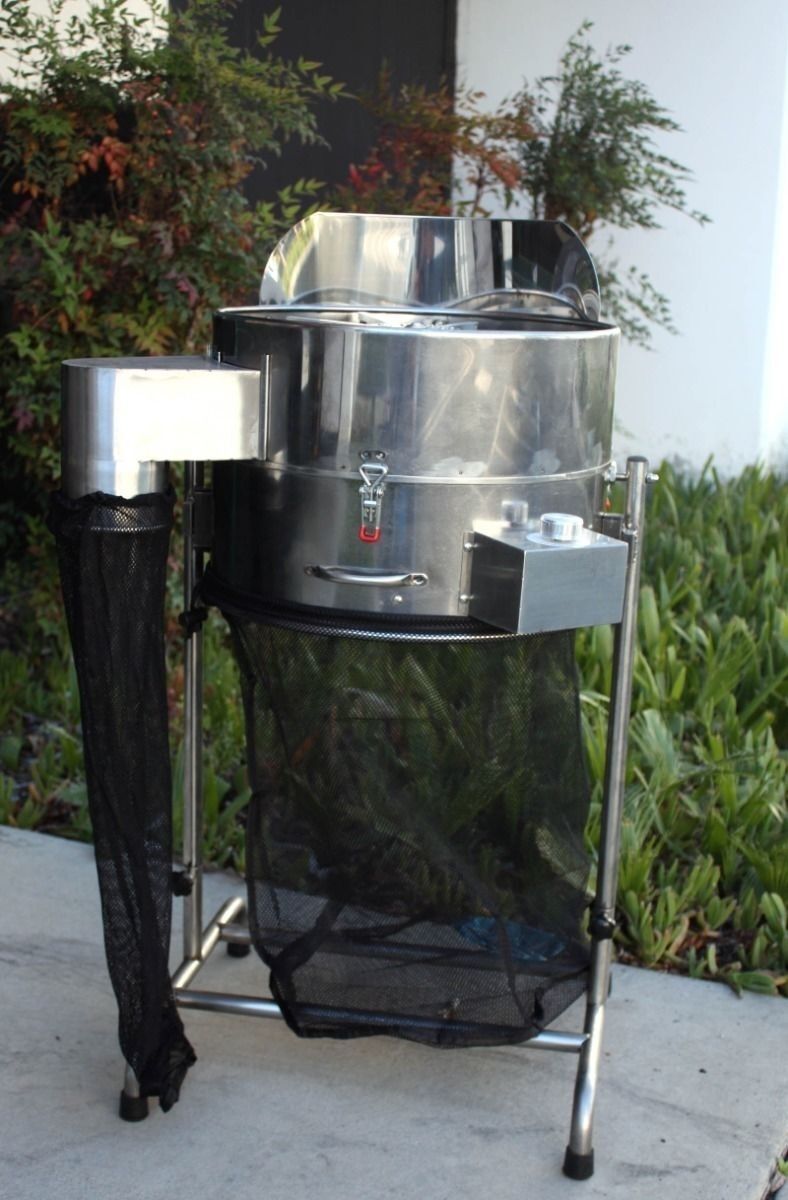 18" Stainless Hydroponic Leaf Bud Trimmer Rotor Spin Flip Trim Reaper 3 speed