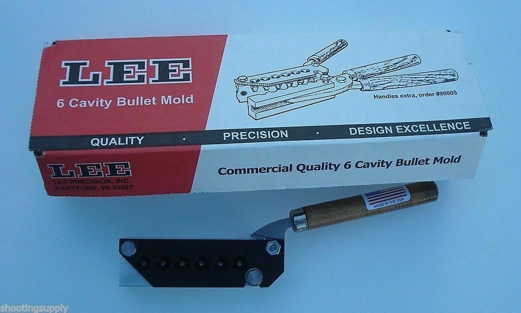 LEE 6 Cavity Bullet Mold 90459 C225-55-RF 223 5.56 22-250
