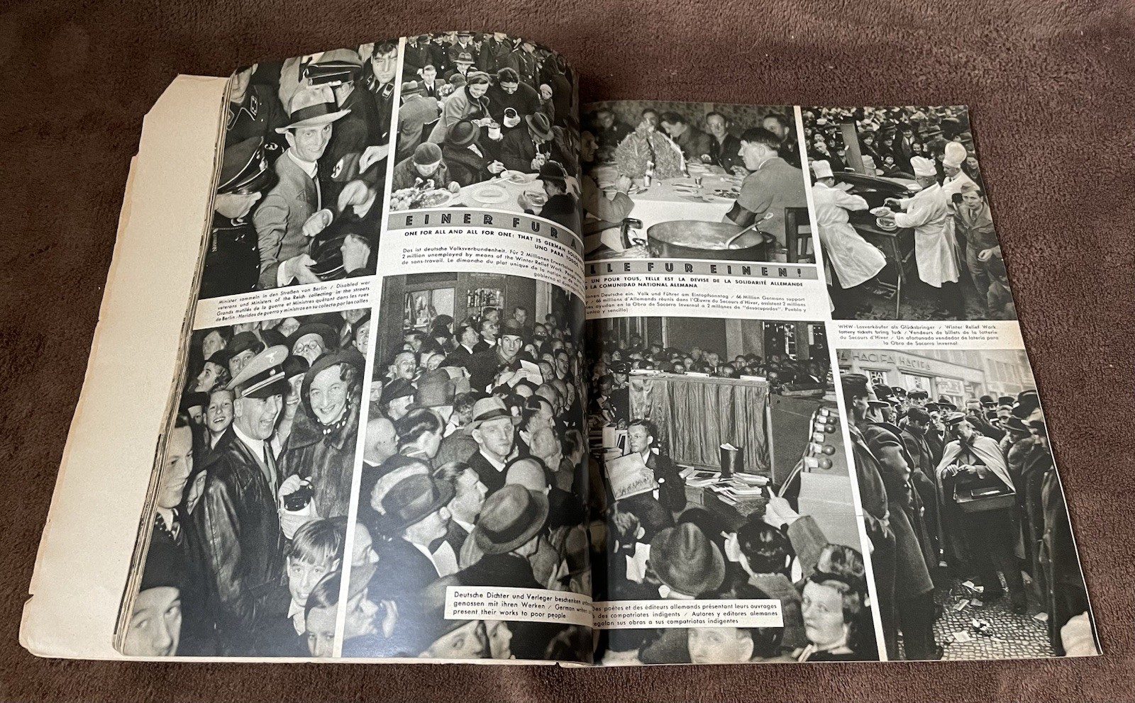 Original Heinrich Hoffman 1936 Berlin Olympics Photo Book - Nazi Party Leaders