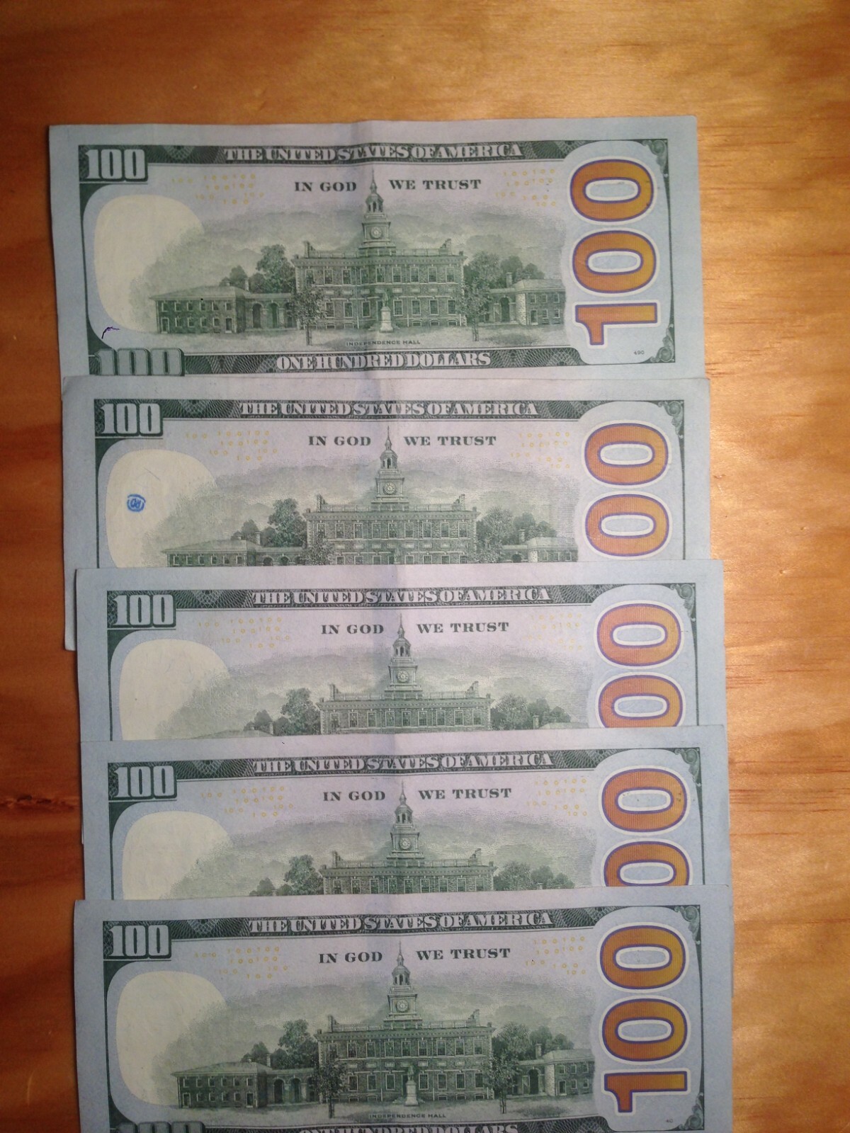 $500 CASH 5 One Hundred Dollar Bills Series 2009 2013 2017 the CHEAPEST ON EBAY