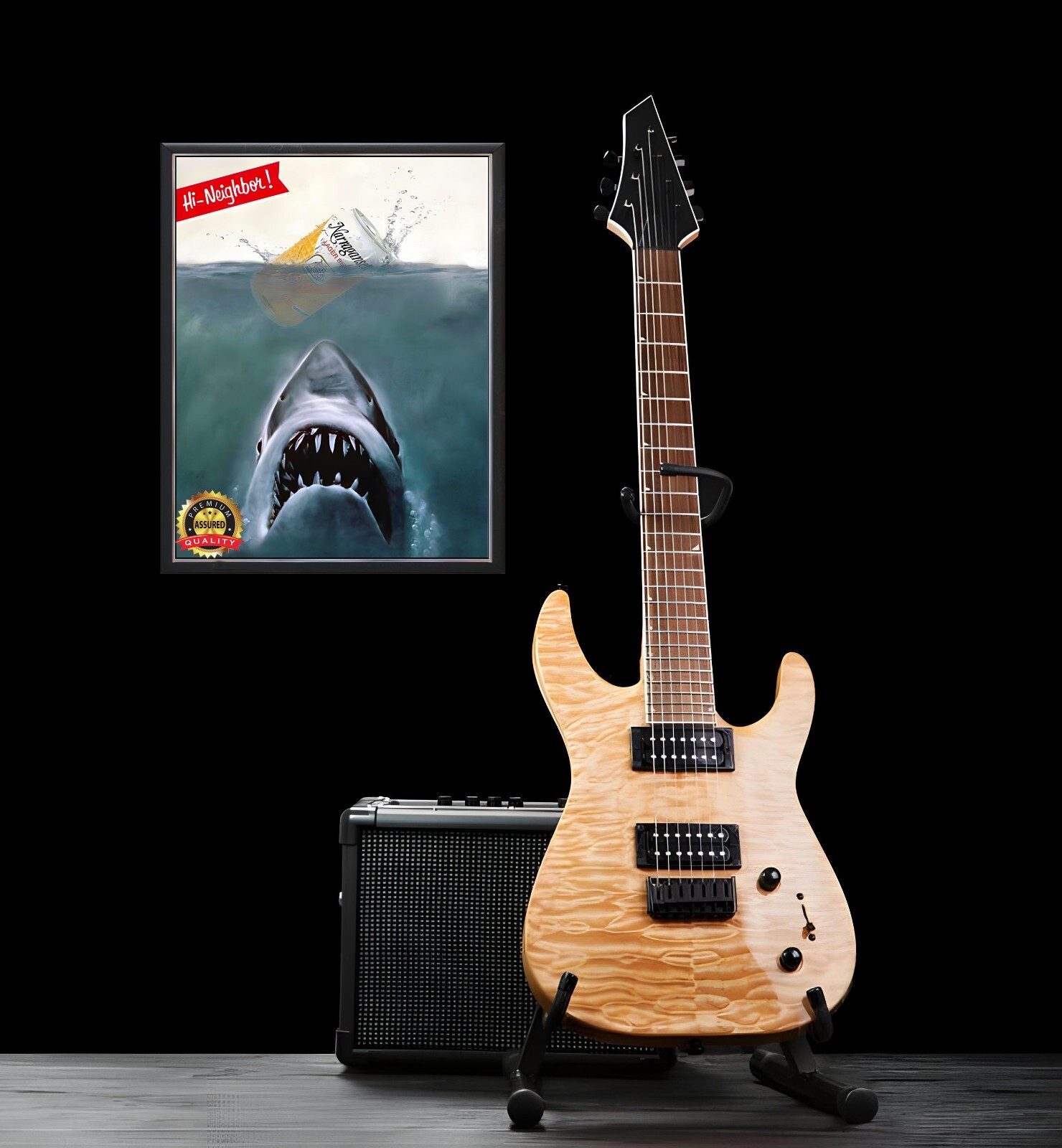 Narragansett Beer - Jaws - Restored - Metal Sign 11 x 14